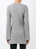 embellished ribbed jumper