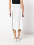 buttoned midi skirt