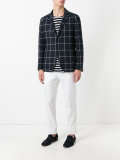 checked blazer