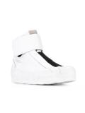 side zip hi-top sneakers