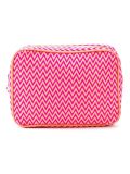 zig zag pattern make-up bag