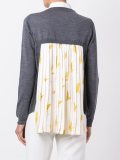 floral pleated back pullover