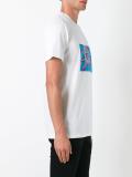 exposed spider print T-shirt
