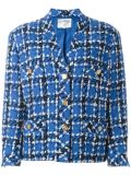 bouclé check jacket
