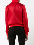 zipped bomber jacket