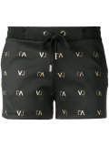 logo print shorts