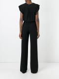 piped trim jumpsuit