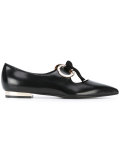 tie up pointed ballerinas
