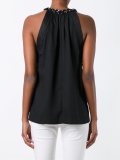 crystal embellished sleeveless blouse