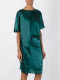shortsleeved silk dress
