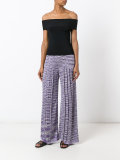 knitted palazzo trousers