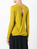 draped back jumper
