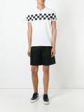 chest checkerboard polo shirt