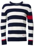 striped crew neck jumper