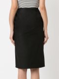 high-waisted pencil skirt