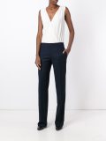 V-neck sleeveless jumpsuit