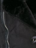 faux shearling biker jacket