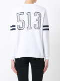 motorcycle print sweatshirt