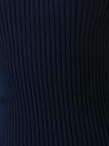 two-tone ribbed jumper