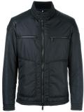 banded collar zipped jacket