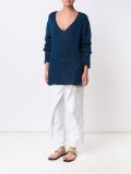 'V-Neck Fisherman'上衣