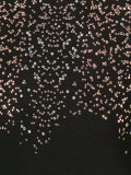 studded shoulder V-neck dress