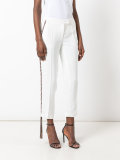 fringed-side tailored trousers