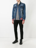 embellished number back jacket