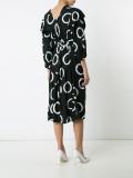 printed belt dress