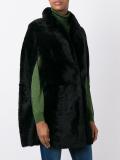 buttoned cape