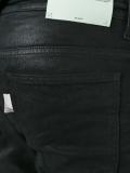coated denim jeans
