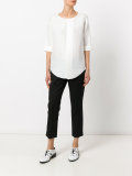 collarless shirt