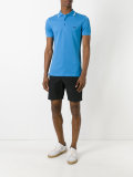 contrast detail polo shirt