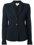 textured button blazer