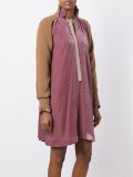 velvet panelled dress