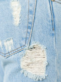 Distressed loose-fit jeans