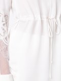 cascade collar blouse