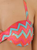 printed bandeau bikini set
