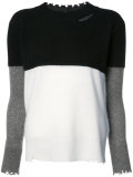 colour block jumper 