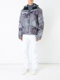 camouflage hooded padded jacket