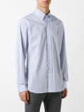 pastel striped shirt
