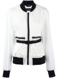 belted bomber jacket