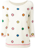 cashmere spot jumper 