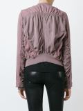 zipped bomber jacket