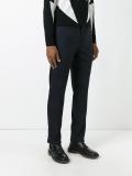 zigzag tonal pattern trousers