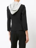 hooded blazer 