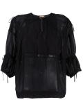 three-quarters sleeve blouse