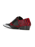 multi-wear buckle zebra shoes