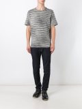 'Distorted Stripe'T恤