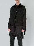 raw edge detail jacket